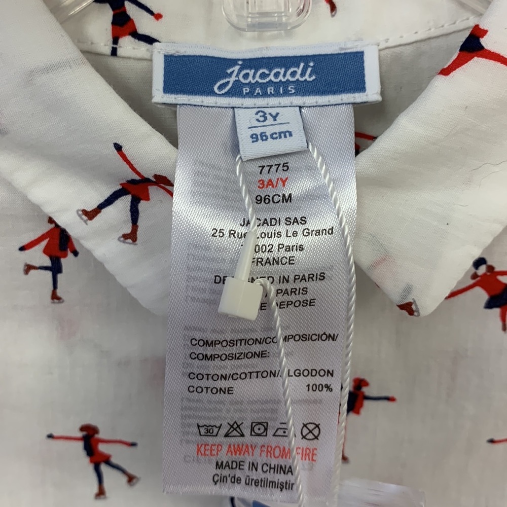 NWT Jacadi Paris girls tunic/blouse - Picture 2 of 9